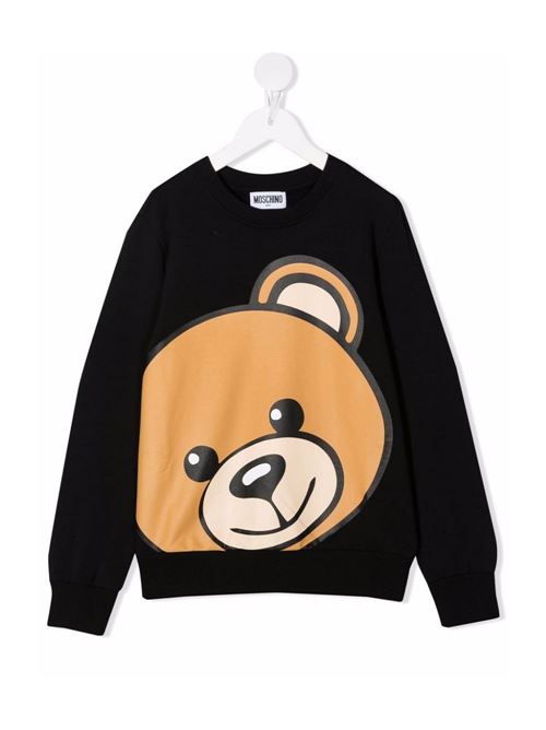 Felpa girocollo con orso grande MOSCHINO KID-TEEN | H6F039LDA1660100